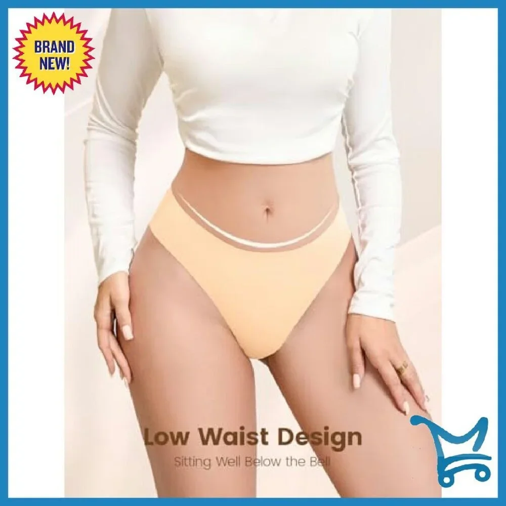 Seamless No Show Briefs Soft Stretch Breathable Invisible Panties